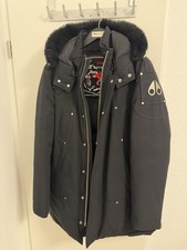 Moose Knuckles Daunen Parka, Größe L, Schwarz