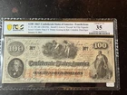 1863 $100 Confederate States of America T-41 PF-60 Note PCGS 25 Choice VF