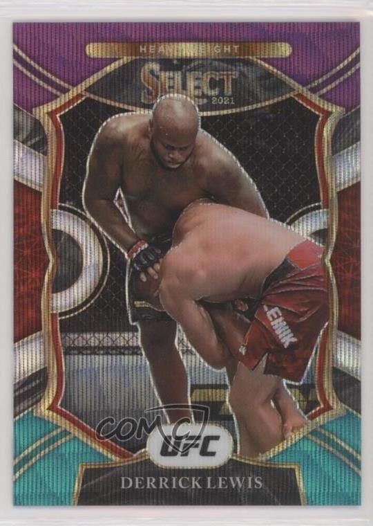 2021 Panini Select UFC Concourse Tri-Color Prizm Derrick Lewis #22 1b8