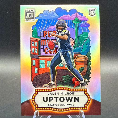 2025 Panini Donruss Optic - Jalen Milroe Uptown Prizm #10 RC - Seahawks