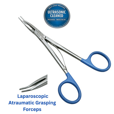 Endo-Surgery Reusable Laparoscopic Atraumatic Grasping Forceps 3.5x1mm Jaw 155mm