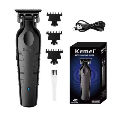 Kemei KM-2299 Haarschneider Profi Trimmer USB-C Akku Zero Gap Barttrimmer