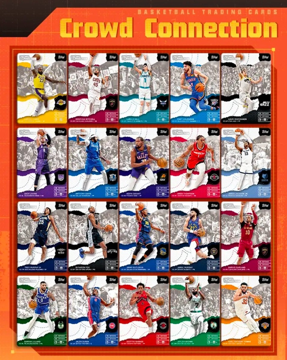 Kayou ‌2025-2026 New NBA Topps Match Attax Trading Card Game Slim