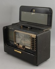 c1960s Vintage ZENITH Model B600 Trans-Oceanic Short wave Portable Tube Radio NR