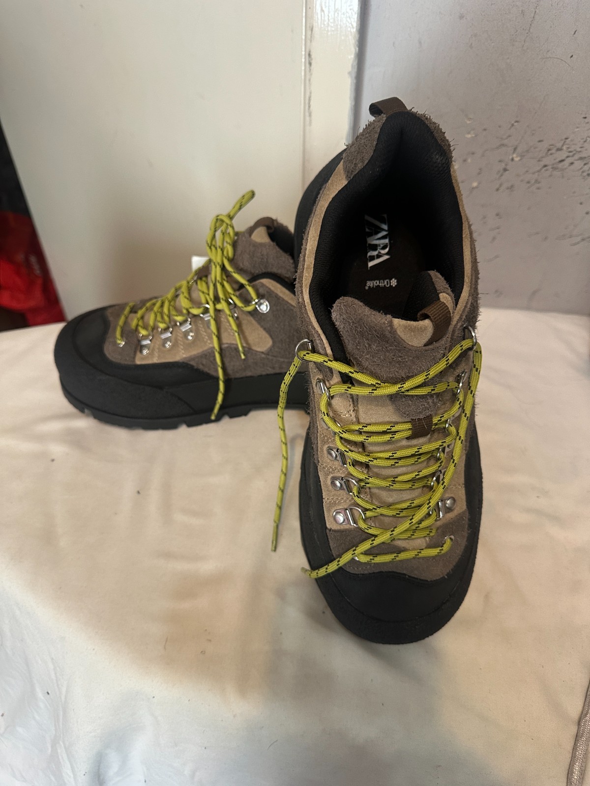 Zara Men's Multi Suede Rare Lace-Up Sneakers Authentic