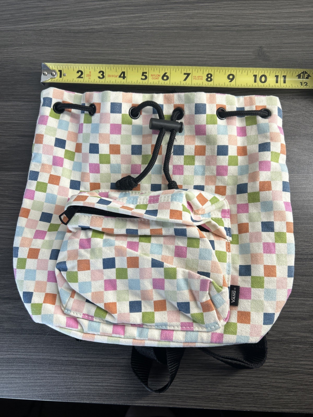 Vans Seeker Checkered Backpack Drawstring Adjusta… - image 13