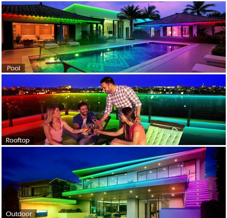 100ft Outdoor LED Strip Lights WaterproofIP68 Outside Led Light Strips - Image 4 of 4
