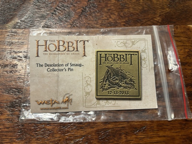 Weta The Hobbit The Desolation Of Smaug Collector’s Souvenir Pin 2013 Release 