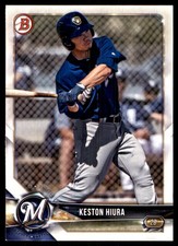 Keston Hiura 2018 Bowman Draft #BD-49 Brewers MLB READ FREE SHIP AutographDen