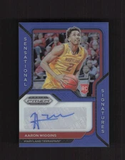 2021 Prizm Draft Picks Aaron Wiggins Sensational Signatures AUTO Blue /149