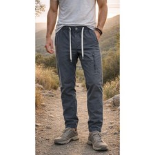 Vuori Ripstop Climber Pants, Charcoal Gray, Jogger Stretch Travel Men s Medium