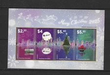 Hong Kong 2025 Greeting Christmas Stamp S/S