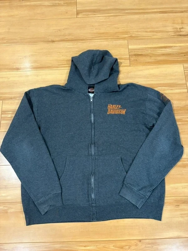harley davidson zipper hoodie products for sale | eBay