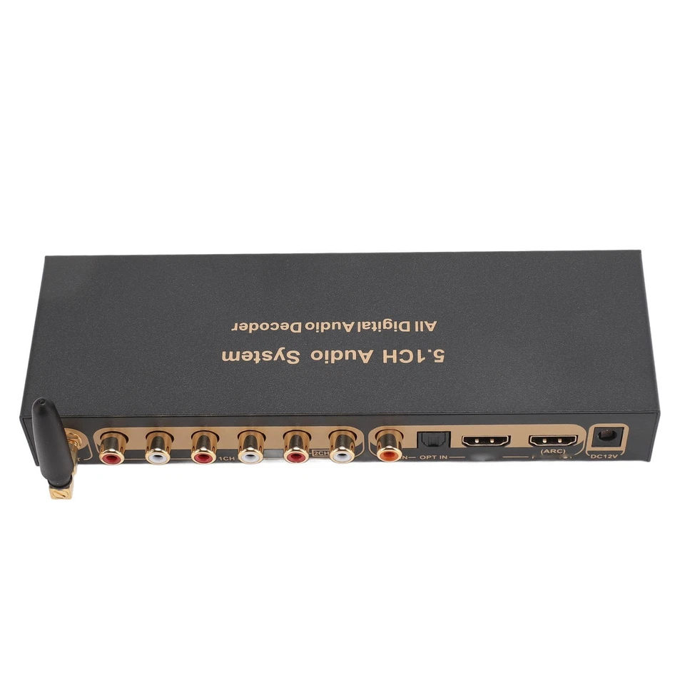 5.1 Channel Sound Decoder 192Khz/24Bit HD Multimedia Interface 4K ARC Optical Fi - Bild 3 von 4