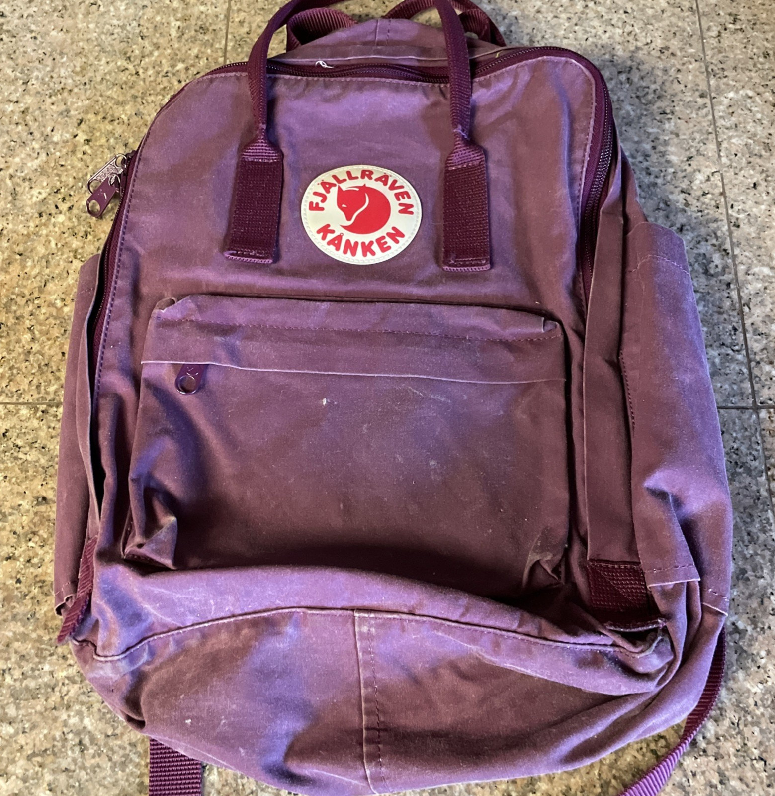 Fjallraven Kanken Classic Backpack Purple Water Resistant Laptop Bag Gorp Hiking