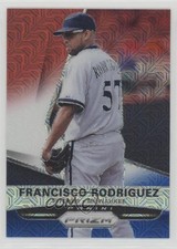 2015 Panini Prizm Red White & Blue Mojo Prizm Francisco Rodriguez #67 8m8