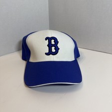 Old English B Blue White Fitted Baseball Cap NWOT