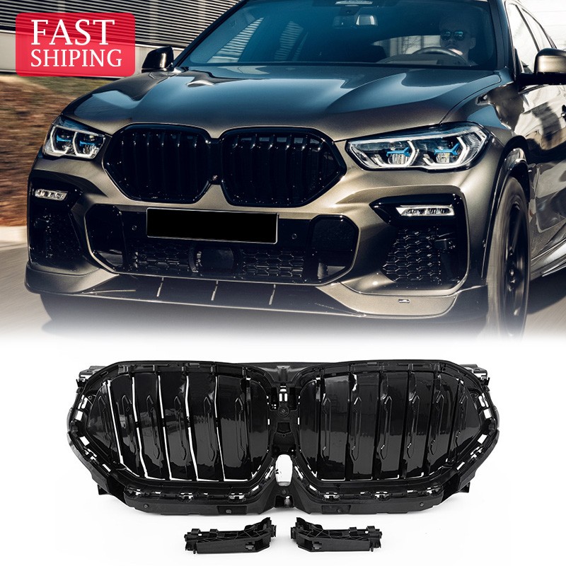 Front Radiator Grille Active Air Shutter with Motor For BMW X6 G06