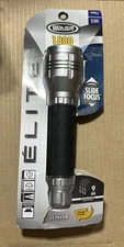 Police Security - 1800 Lumen Elite LED Flashlight - Silver