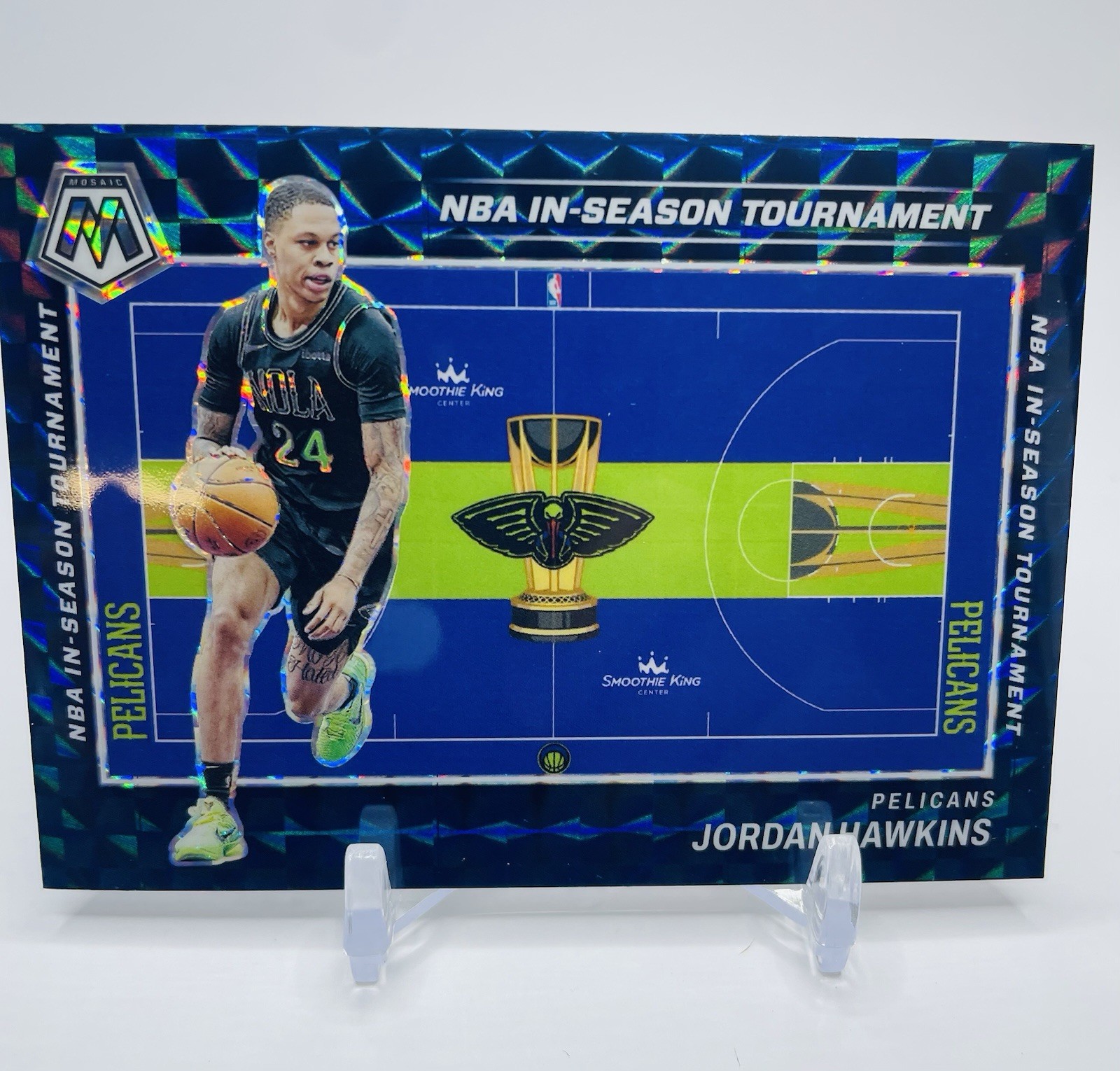 Jordan Hawkins 2023-24 Panini Mosaic #1 NBA In-Season Tournament Prizm Rookie SP
