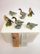 Scultura Porcellana Capodimonte Statuina oca, papera, uccellino Figurina uccello