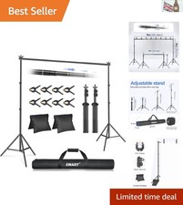 Lightweight 2mx3m Photo Studio Background Stand with Clamps for All Occasions
