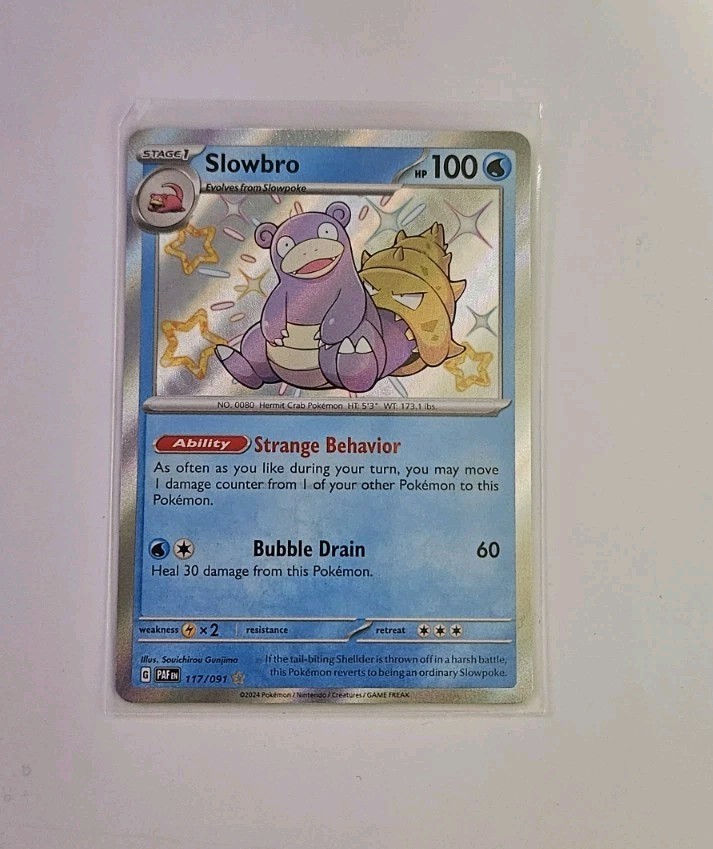 Slowbro Shiny Rare SV: Paldean Fates 117/091 NM
