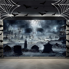7 X 16 Ft Halloween Garage Door Cover Decoration