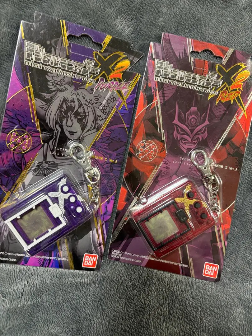 DIGITAL MONSTER X Ver.2 x2 RED & PURPLE Set Digimon Bandai Free