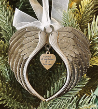 Christmas Ornaments Angel Wings - a Piece of My Heart Is in Heaven Ornament for