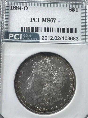 1884-O Morgan Silver Dollar PCI UNC Stunning Light Tone Very Rare