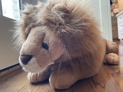 Vintage Fidelity Bank Lion Plush 3ft Large Rare Promo Stuffed Animal