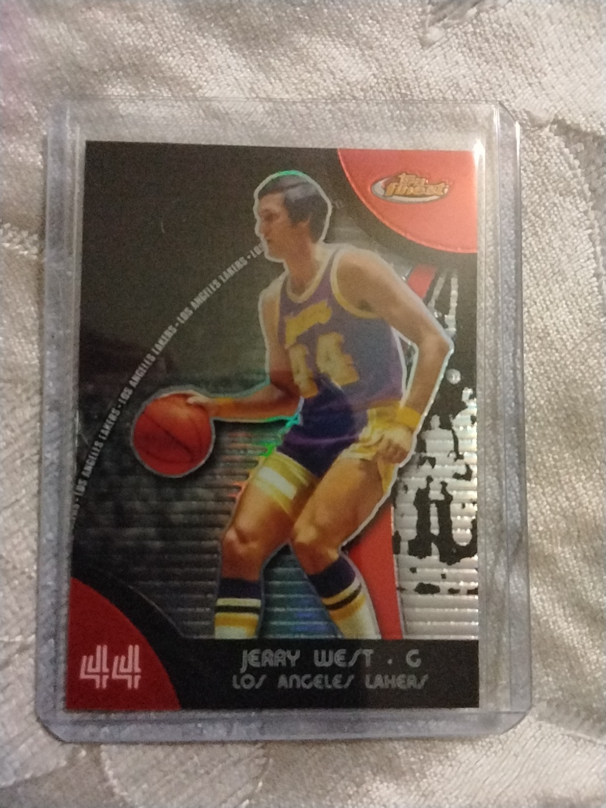2007-08 Topps Finest Refractor Jerry West #47 HOF
