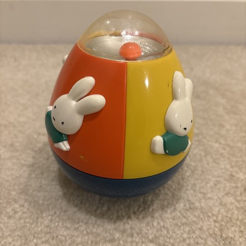Miffy Roly Poly Rattle Chime Sound Baby Toy Dick Bruna 1998 Sensory Learn - Bild 9 von 11