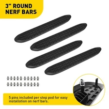 Universal Fit WSP001KIT Replacement Step Pad for 3" Round Nerf Bars - Set of 4