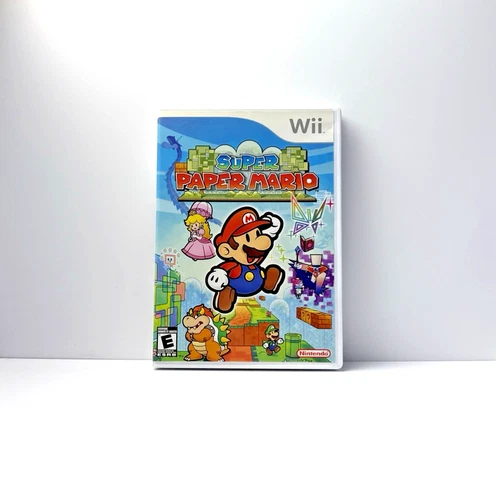 Super Paper Mario Nintendo Wii CIB Complete Refurbished & Tested Free Shipping