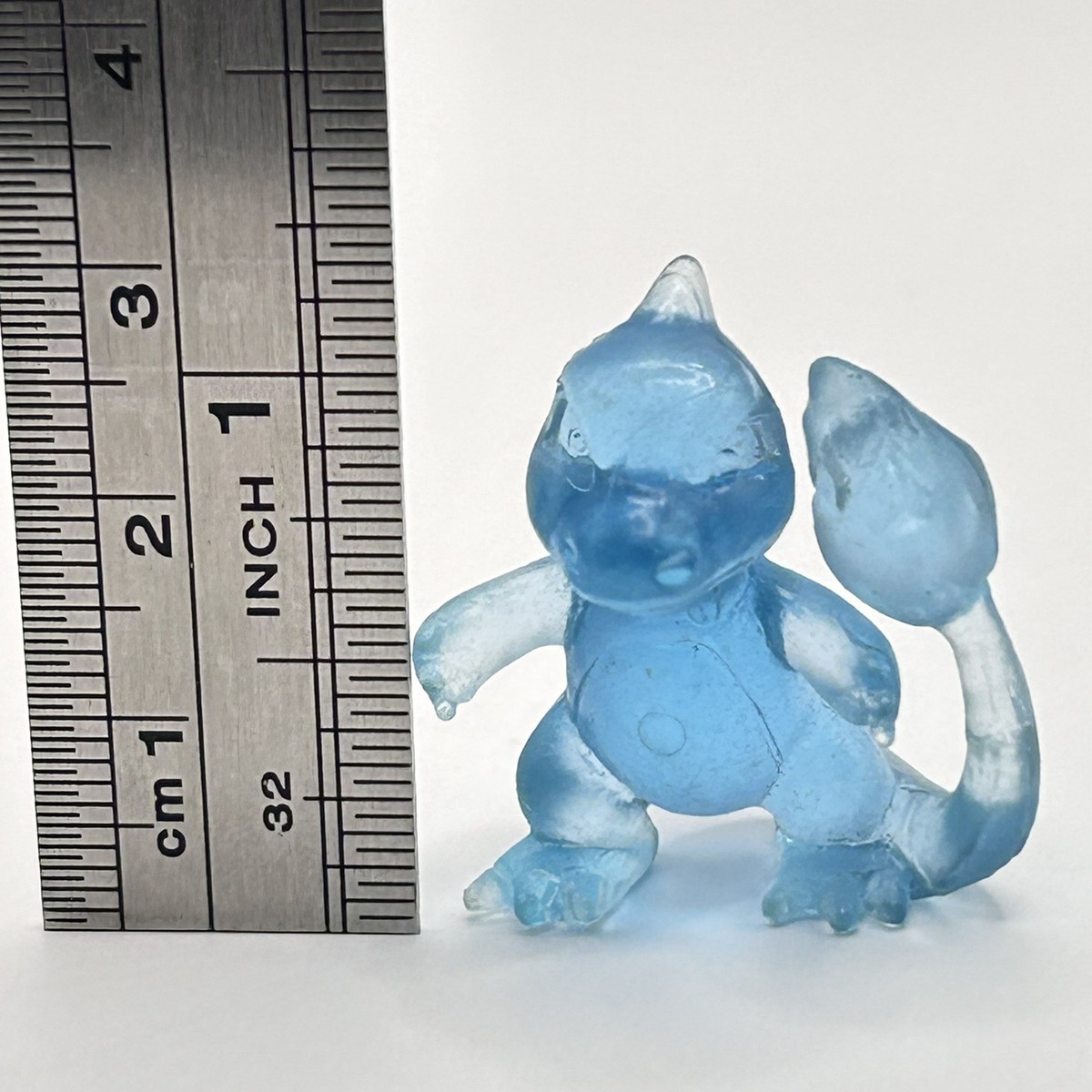 Charmeleon Vintage Pokemon Keshi Mini Figure Clear Blue Nintendo