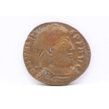 R10D0 Ancient Coin: Roman Empire - Bust of Valens / Emperor Dragging Captive AE3