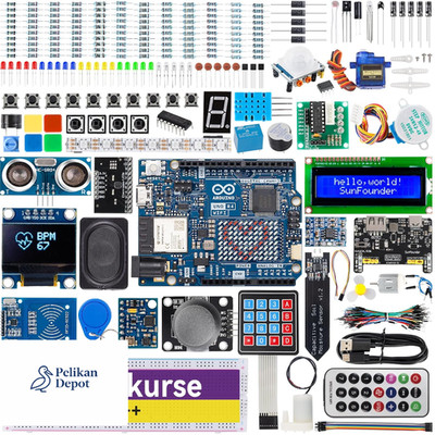 SunFounder Elite Explorer Kit Arduino Uno R4 WiFi IoT Starter Kit mit 300