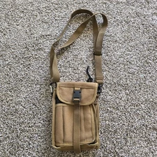 Rothco Canvas Tactical Shoulder Bag Crossbody Utility Pouch Tan Travel Gear