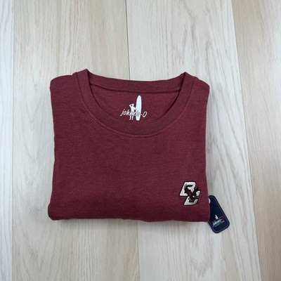 Johnnie-O Womens Brittany Crewneck Sweatshirt Split Hem Boston College Large NWT