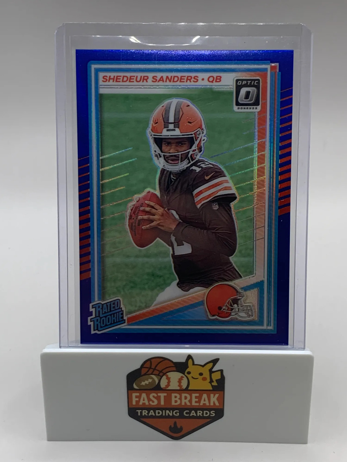 2025 Panini Donruss Optic Football Shedeur Sanders #203 Blue Prizm /249 -- ED01