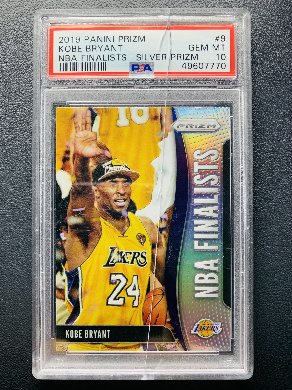 2019-20 Panini Prizm Kobe Bryant #9 NBA Finalists Silver Prizm PSA 10 GEM MT