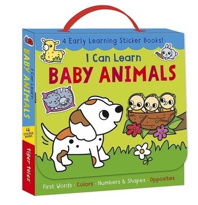 I Can Learn Baby Animals Boxed Set: 4 Early Learning Sticker Books! by Cassie Co