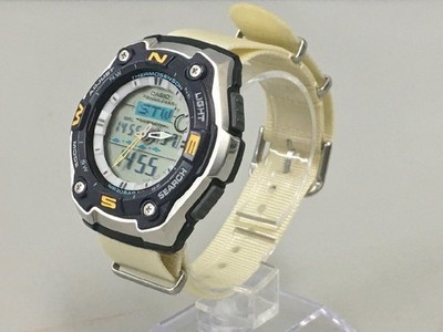 Casio AQW-101 Herren Quarzuhr mit Aftermarket Band