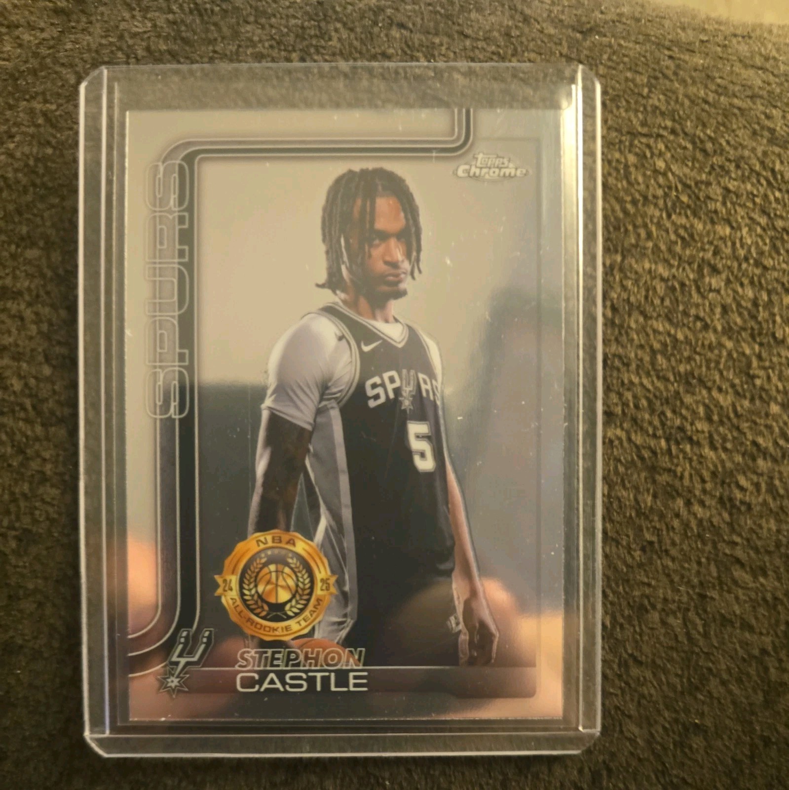 Stephon Castle 2025-26 Topps Chrome Basketball Image Variation SSP #228 Spurs