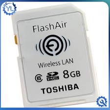 Used 8GB Wireless LAN Wi-Fi SD Card Toshiba FlashAir SDHC Class 6