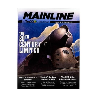 Traxx LLC Mainline Mag  #3 ''The 20th Century Limited NYC and the Erie Ca Mag EX