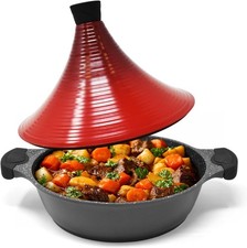 28cm Tagine Pot with Lid – Non-Stick, Induction Safe, 4.5L, Moroccan Stew