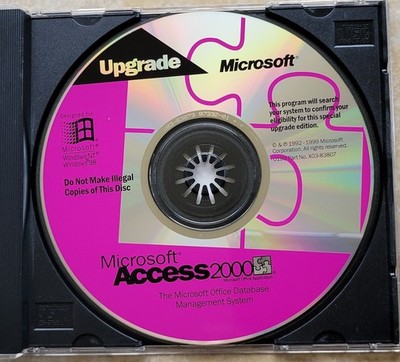 Vintage - Microsoft Access 2000 Upgrade, 1999